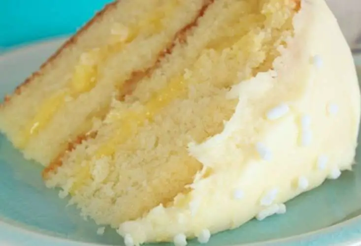 Lemon Cake with Lemon Filling and Lemon Butter Frosting