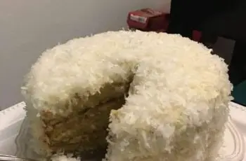 Old fashioned coconut cake