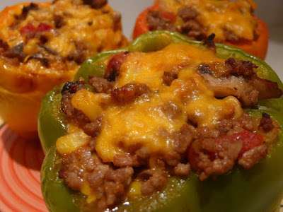 Stuff it! Low Carb Cheesey Stuffed Peppers