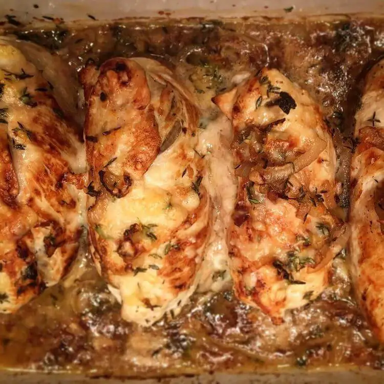 Baked stuffed chicken