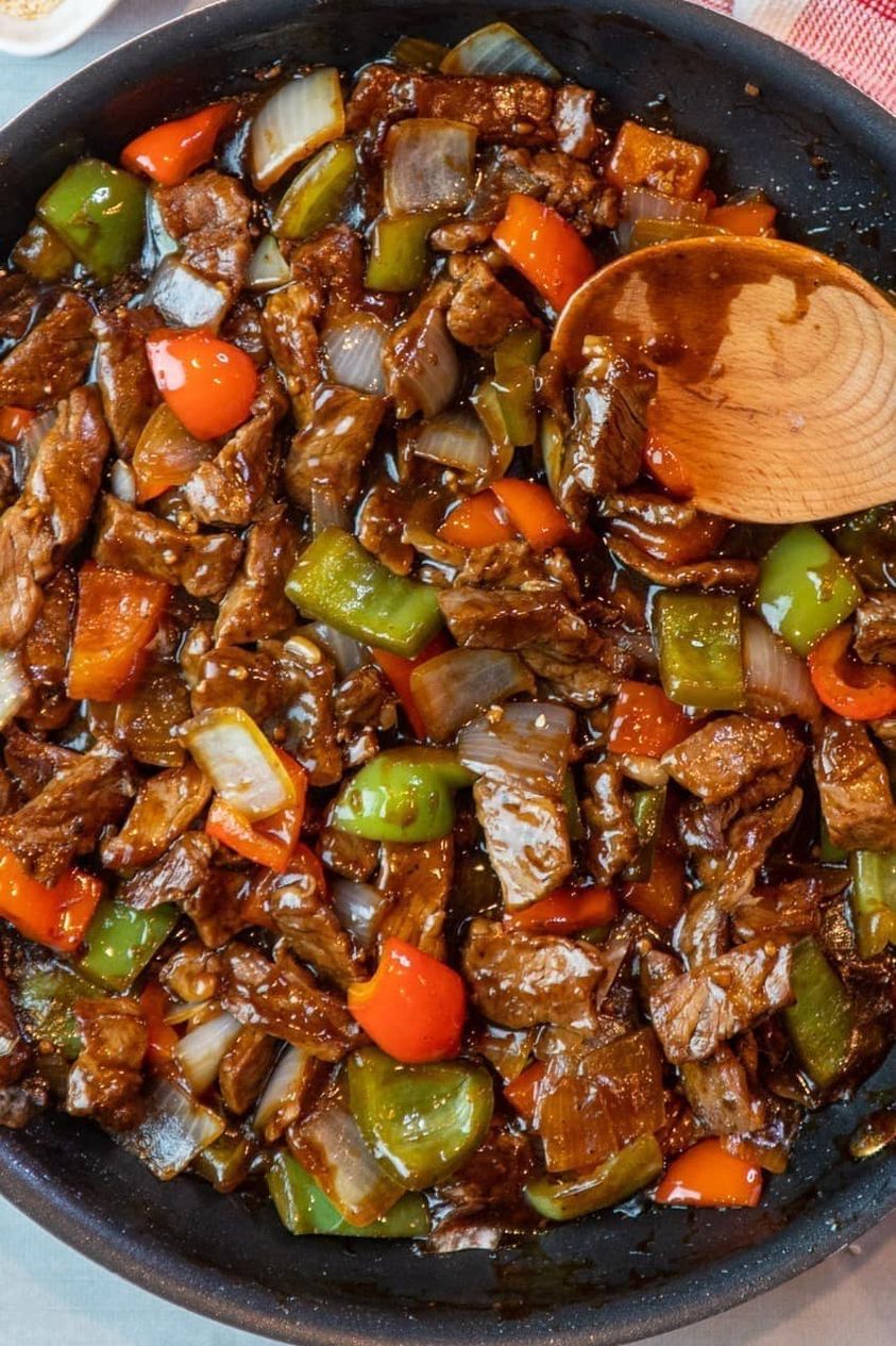 Chinese Pepper Steak with Onion