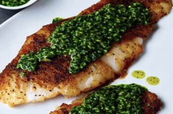 Grilled Tilapia Fillet with Chimichurri Drizzle